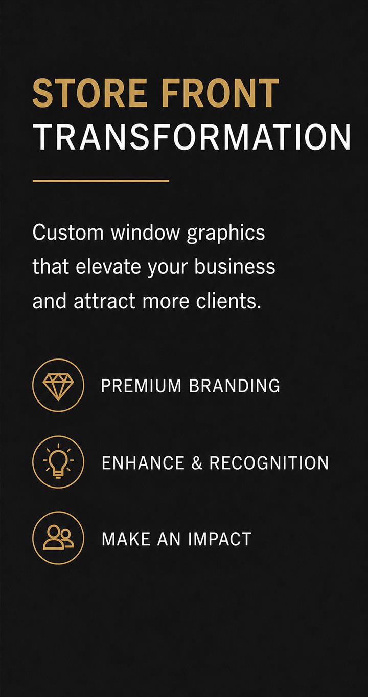 Professional storefront graphics benefits